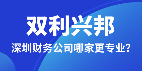 深圳财务外包公司哪家更专业一些？